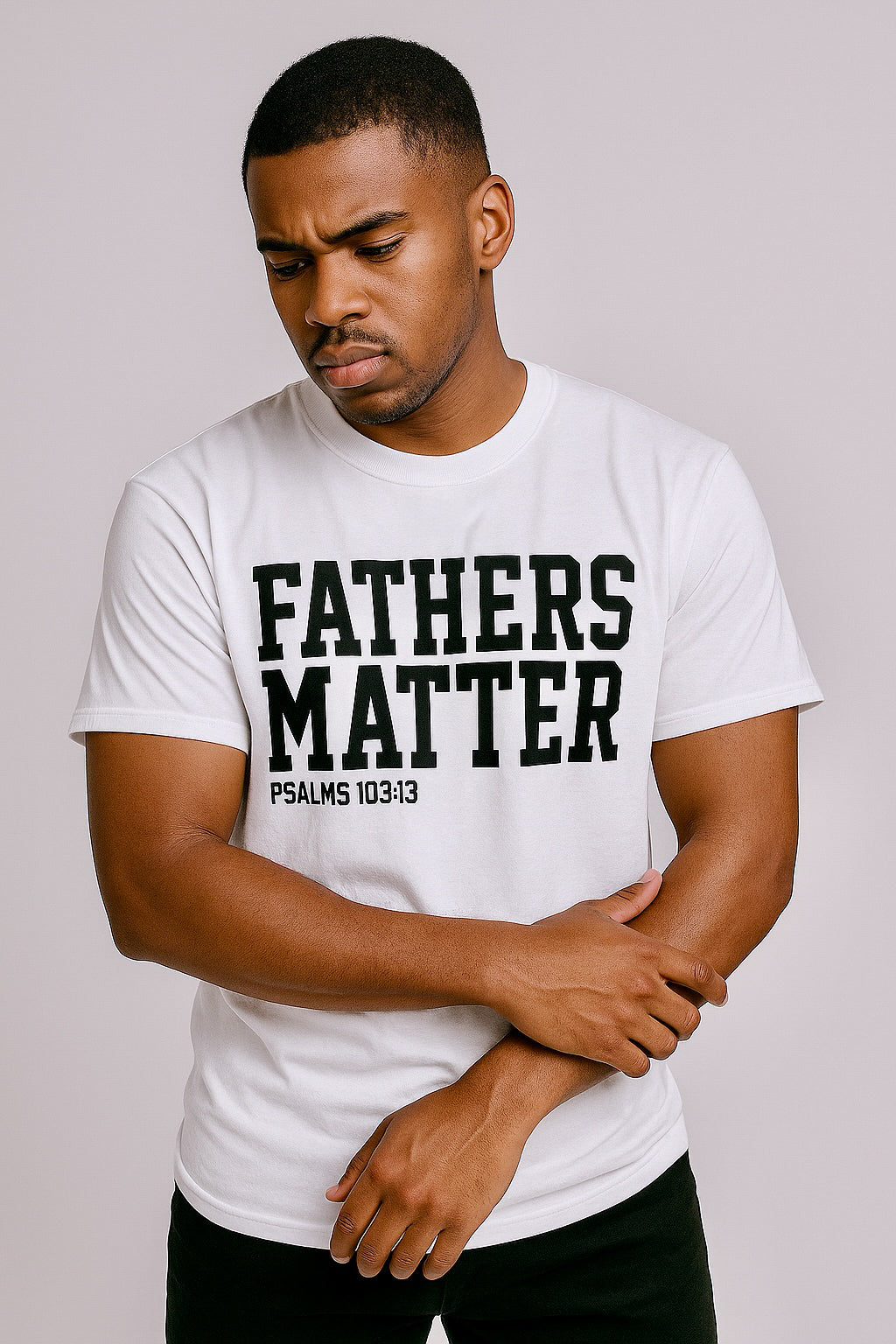 FATHERS MATTER T-SHIRT PSALMS 103:13 (white)