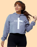 GOD IT CROSS CROP HOODIE (WOMENS)
